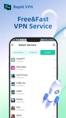 Rapid VPN - Safe Secure Proxy android App screenshot 0