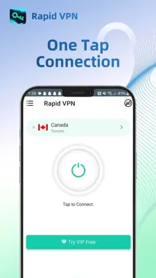 Rapid VPN - Safe Secure Proxy android App screenshot 1