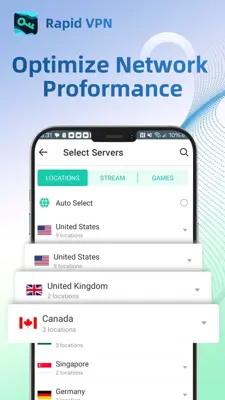 Rapid VPN - Safe Secure Proxy android App screenshot 2